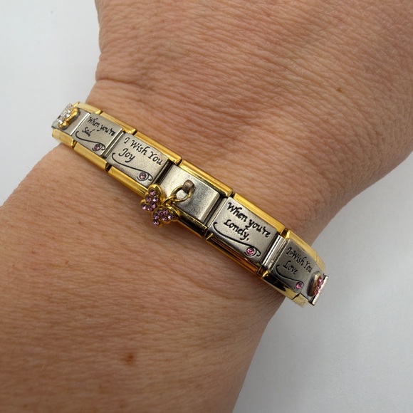 6.5" Bradford Exchange "Charming Touches" two toned metal "Daughter" bracelet! - Picture 13 of 13